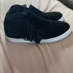 Black fashionable sneakers